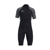 Maxbell 3mm Neoprene Men Wetsuit Diving Suit Swimsuit for Swimming Water Sports Gray L - Aladdin Shoppers