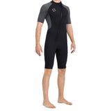 Maxbell 3mm Neoprene Men Wetsuit Diving Suit Swimsuit for Swimming Water Sports Gray L - Aladdin Shoppers