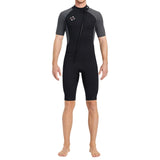 Maxbell 3mm Neoprene Men Wetsuit Diving Suit Swimsuit for Swimming Water Sports Gray L - Aladdin Shoppers