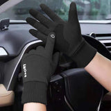 Maxbell Thermal Gloves Commuting Winter Gloves for Driving Outdoor Sports Riding Black Medium - Aladdin Shoppers