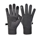 Maxbell Thermal Gloves Commuting Winter Gloves for Driving Outdoor Sports Riding Deep Gray Large - Aladdin Shoppers