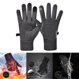 Maxbell Thermal Gloves Commuting Winter Gloves for Driving Outdoor Sports Riding Deep Gray Large - Aladdin Shoppers