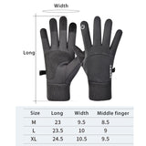 Maxbell Thermal Gloves Commuting Winter Gloves for Driving Outdoor Sports Riding Deep Gray Large - Aladdin Shoppers