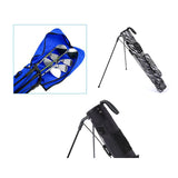 Maxbell Golf Club Stand Bag with Carry Strap Durable Waterproof Material Dustproof Black White Mixed - Aladdin Shoppers