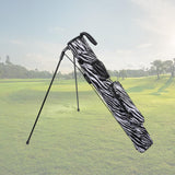 Maxbell Golf Club Stand Bag with Carry Strap Durable Waterproof Material Dustproof Black White Mixed - Aladdin Shoppers