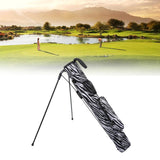 Maxbell Golf Club Stand Bag with Carry Strap Durable Waterproof Material Dustproof Black White Mixed - Aladdin Shoppers