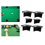 Maxbell 6 Pieces Pool Table Pocket Liners Black Billiard Table Liners Replacement - Aladdin Shoppers