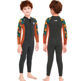 Maxbell Kids Wetsuit Diving Swimsuits Swim Water Sports 2.5mm Neoprene Full suits Gray M - Aladdin Shoppers