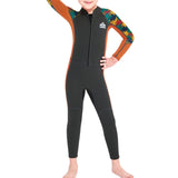 Maxbell Kids Wetsuit Diving Swimsuits Swim Water Sports 2.5mm Neoprene Full suits Gray M - Aladdin Shoppers