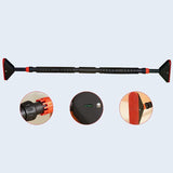 Maxbell Pull up Bar Adjustable Chin up Bar with Locking Mechanism for Gym Equipment Red - Aladdin Shoppers
