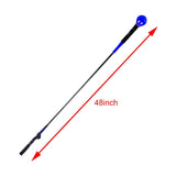 Maxbell Warm up Stick Nonslip Grip Swing Trainer Aid for Speed Aids Practicing blue 48inch - Aladdin Shoppers