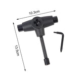 Maxbell Skateboard Tool Multi Tool Multifunctional for Longboards Repair Assembly Black - Aladdin Shoppers