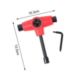 Maxbell Skateboard Tool Multi Tool Multifunctional for Longboards Repair Assembly Red - Aladdin Shoppers