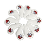 Maxbell 10Pcs PU Golf Iron Headcover Club Head Cover Animal Decorative White - Aladdin Shoppers