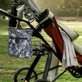 Maxbell Golf Ball Bag Pouch Polyester with 360 Degree Swivel Buckle Golf Tee Holder Colorful Grey - Aladdin Shoppers