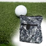 Maxbell Golf Ball Bag Pouch Polyester with 360 Degree Swivel Buckle Golf Tee Holder Colorful Grey - Aladdin Shoppers