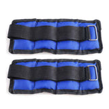 Maxbell 2x Wrist Ankle Weights Women Men Strength Training Arm Leg Weight Straps 1KG 16x10cm - Aladdin Shoppers