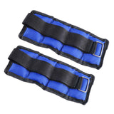 Maxbell 2x Wrist Ankle Weights Women Men Strength Training Arm Leg Weight Straps 1KG 16x10cm - Aladdin Shoppers