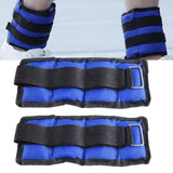 Maxbell 2x Wrist Ankle Weights Women Men Strength Training Arm Leg Weight Straps 1KG 16x10cm - Aladdin Shoppers