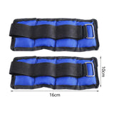 Maxbell 2x Wrist Ankle Weights Women Men Strength Training Arm Leg Weight Straps 1KG 16x10cm - Aladdin Shoppers