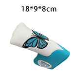 Maxbell Fashion Golf Putter Head Cover Protector PU Leather Golf Club Head Cover StyleA White - Aladdin Shoppers