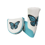 Maxbell Fashion Golf Putter Head Cover Protector PU Leather Golf Club Head Cover StyleA White - Aladdin Shoppers