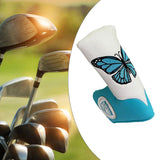 Maxbell Fashion Golf Putter Head Cover Protector PU Leather Golf Club Head Cover StyleA White - Aladdin Shoppers