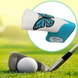 Maxbell Fashion Golf Putter Head Cover Protector PU Leather Golf Club Head Cover StyleA White - Aladdin Shoppers