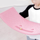 Maxbell Kids Balance Board Hold up to 50kg Curved Board for Accessory Equipment Pink - Aladdin Shoppers