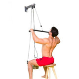 Maxbell Rotating Straight Bar Tricep Press Down Bar for Weight Lifting Workout - Aladdin Shoppers
