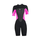 Maxbell Adults Wetsuit Scuba Diving Suit Short Sleeve for Canoeing Dive Surfing Women Pink XS - Aladdin Shoppers