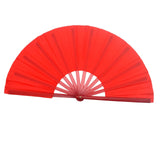 Maxbell 2xFolding Fans Tai Chi Kung Fu Gifts Accessories Red for Performance Party