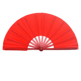 Maxbell 2xFolding Fans Tai Chi Kung Fu Gifts Accessories Red for Performance Party