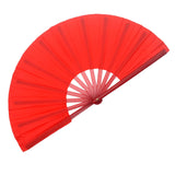 Maxbell 2xFolding Fans Tai Chi Kung Fu Gifts Accessories Red for Performance Party