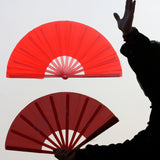 Maxbell 2xFolding Fans Tai Chi Kung Fu Gifts Accessories Red for Performance Party