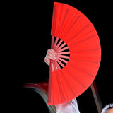 Maxbell 2xFolding Fans Tai Chi Kung Fu Gifts Accessories Red for Performance Party