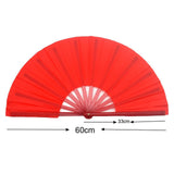 Maxbell 2xFolding Fans Tai Chi Kung Fu Gifts Accessories Red for Performance Party