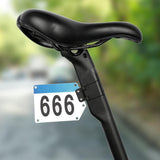 Maxbell 2xRoad Bike Number Plate Holder Cycling Race Cards Bracket Fixed Rear Rack Non Round Tube
