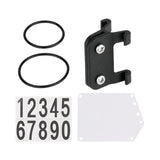 Maxbell 2xRoad Bike Number Plate Holder Cycling Race Cards Bracket Fixed Rear Rack Non Round Tube