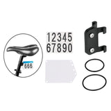 Maxbell 2xRoad Bike Number Plate Holder Cycling Race Cards Bracket Fixed Rear Rack Non Round Tube
