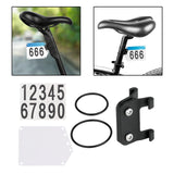 Maxbell 2xRoad Bike Number Plate Holder Cycling Race Cards Bracket Fixed Rear Rack Non Round Tube