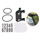 Maxbell 2xRoad Bike Number Plate Holder Cycling Race Cards Bracket Fixed Rear Rack Non Round Tube