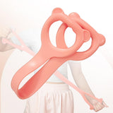Maxbell 4xResistance Band Rally Strap Exercise Exerciser Foot Leg Stretching Yoga Pink