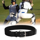 Maxbell 4xBaseball Belt Softball Belt Adjustable Unisex Waist Band Fine Workmanship Black