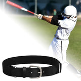 Maxbell 4xBaseball Belt Softball Belt Adjustable Unisex Waist Band Fine Workmanship Black