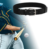Maxbell 4xBaseball Belt Softball Belt Adjustable Unisex Waist Band Fine Workmanship Black
