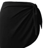 Maxbell 4xSummer Bikini Wraps Women's Beach Tie Wrap Skirt Solid Chiffon Cover Up