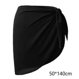 Maxbell 2xSummer Bikini Wraps Women's Beach Tie Wrap Skirt Solid Chiffon Cover Up