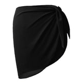 Maxbell 3xSummer Bikini Wraps Women's Beach Tie Wrap Skirt Solid Chiffon Cover Up