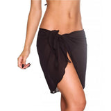Maxbell 3xSummer Bikini Wraps Women's Beach Tie Wrap Skirt Solid Chiffon Cover Up